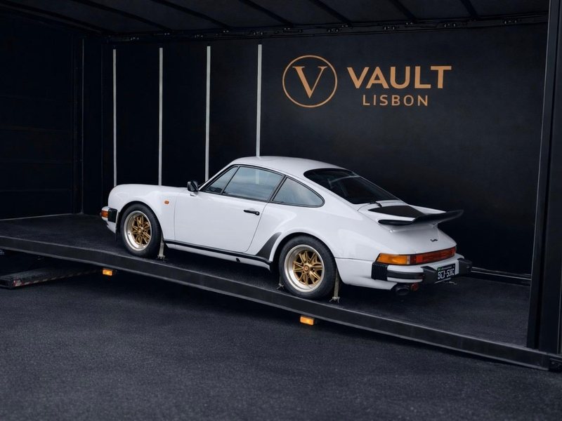 Classic Porsche 911 Turbo in a Vault Lisbon transporter